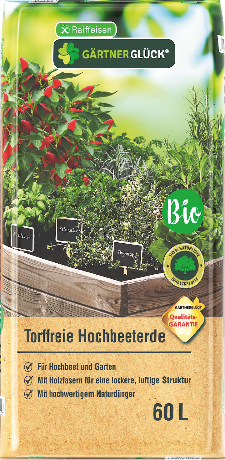 GÄRTNERGLÜCK Torffreie Hochbeeterde